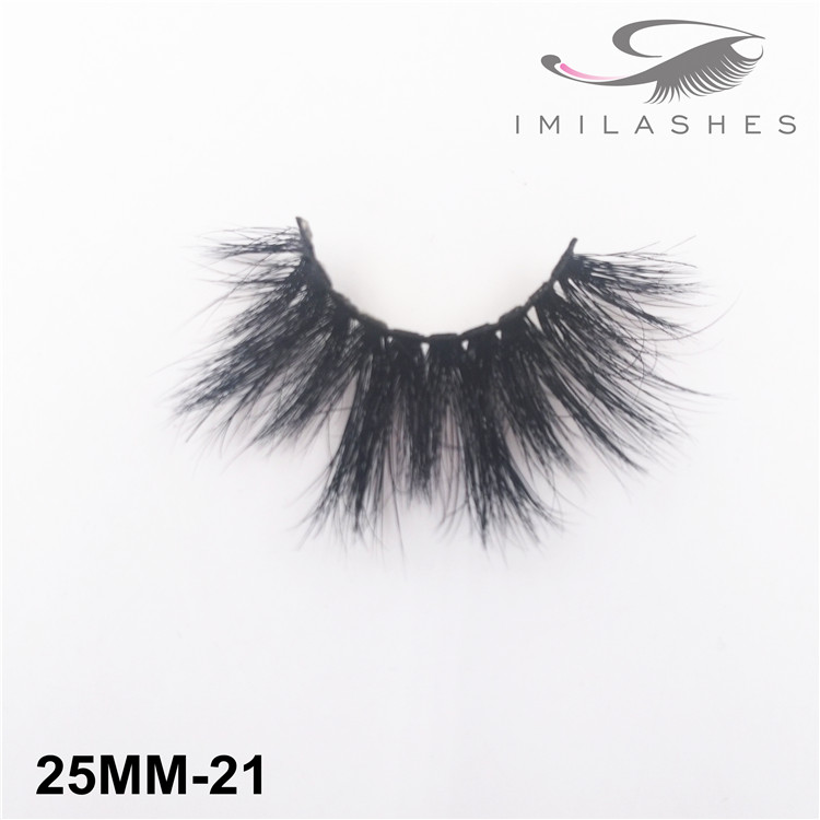 Handmade thick full 25mm strip lashes supply USA - V