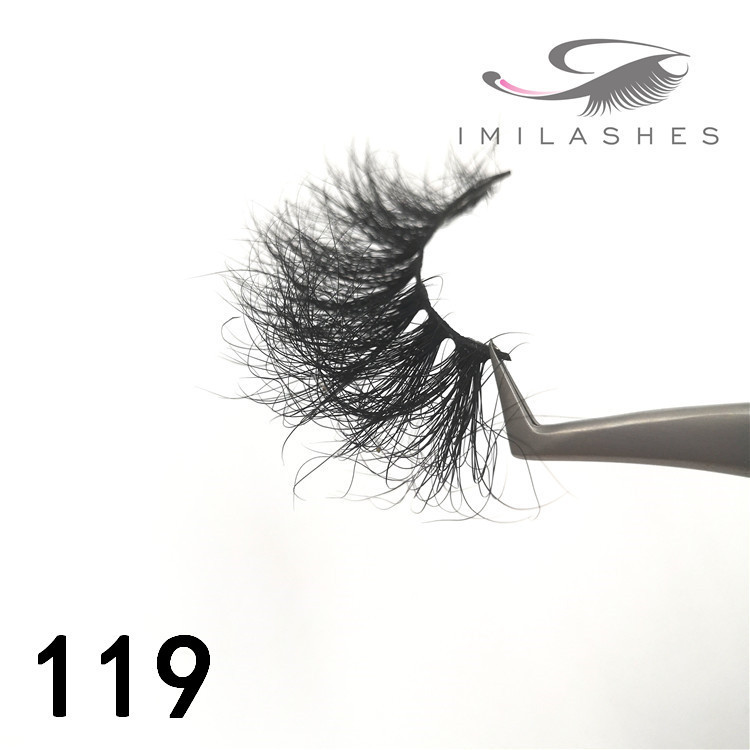 Reusable long 25mm mink false eyelashes - A