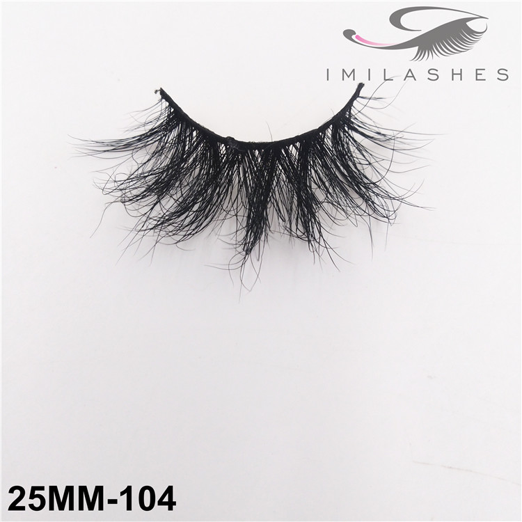 25 mm cruelty free siberian mink strip eyelashes wholesale-V