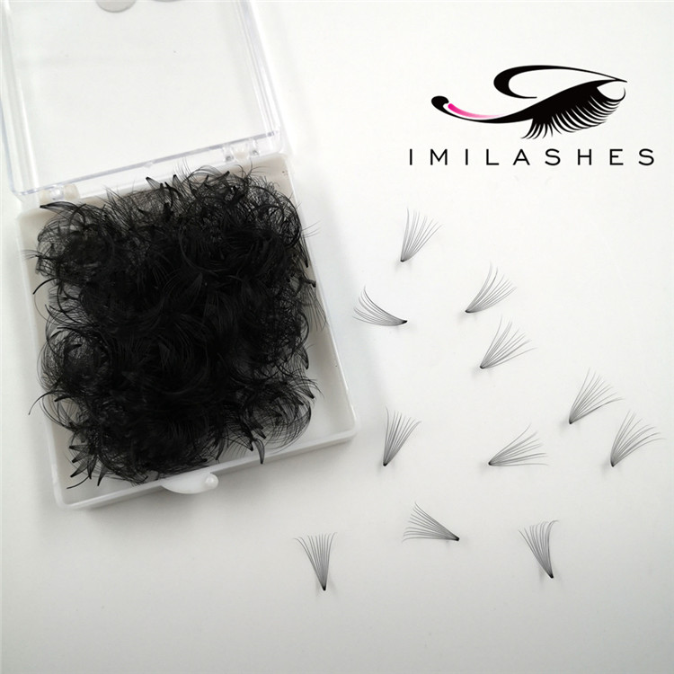 High quality handmade 10D pre made loose fan lashes wholesale-V