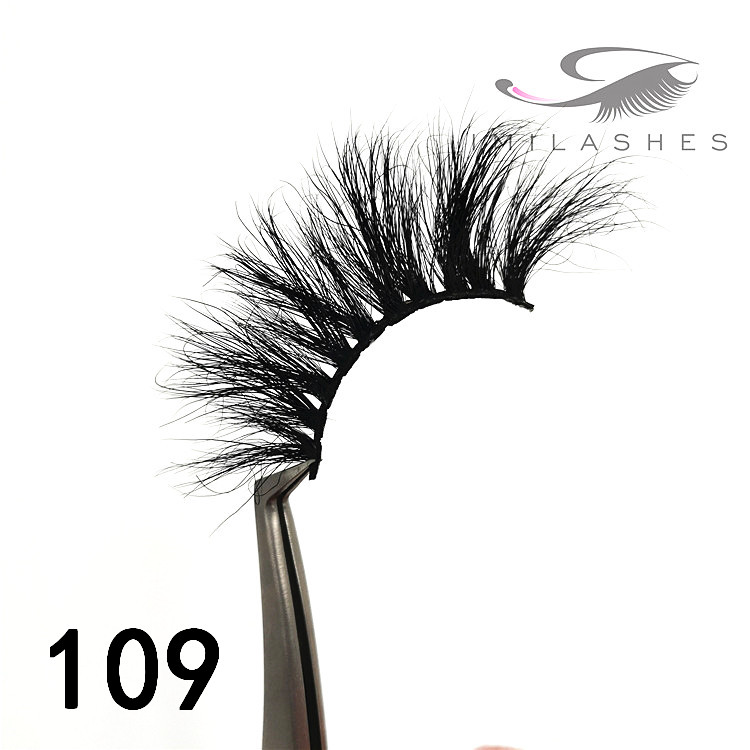 25mm long fluffy eyelashes wholesale private lable - A