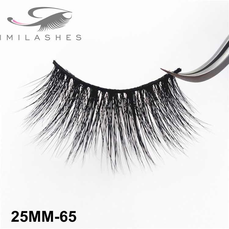 3D False eyelashes dramatic lashes 25MM handmade soft eyelash wholesale-V