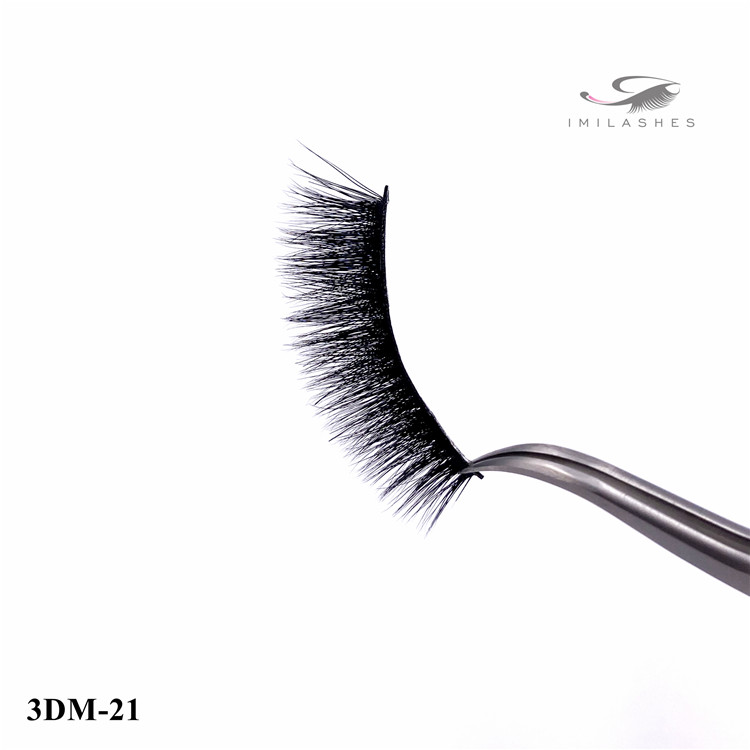 3D real mink fur strip lashes facyory - A