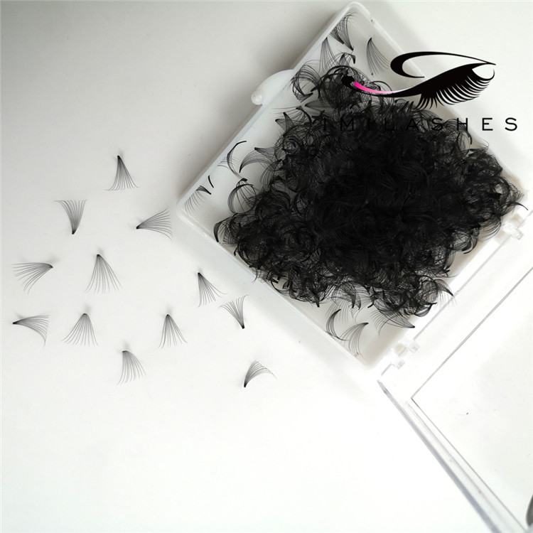 Wholesale best loose volume pre made lash fans for natural set-V