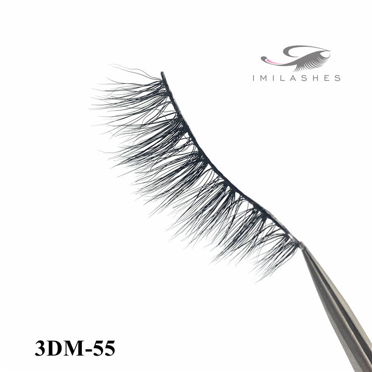 High quality real mink fur strip eyelashes vendor-L