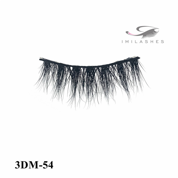 wholesale hand made real fluffy 3D mink eyelashes factory-L