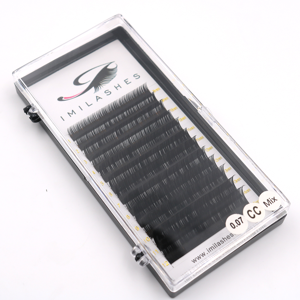 Factory pure handmade oem 0.07 eyelash extensions supplier-L