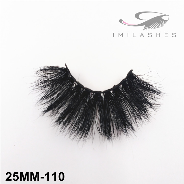 25mm Handmade fluffy full strip false eyelashes wholesale-V