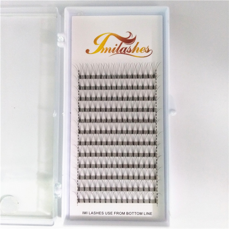 Made by high quality PBT fibers premade fan lashes wholesale-V