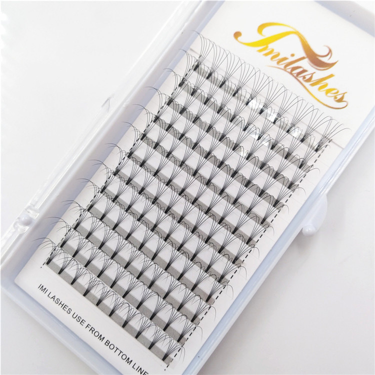 Best 5D russian volume pre made fan lashes wholesale-V