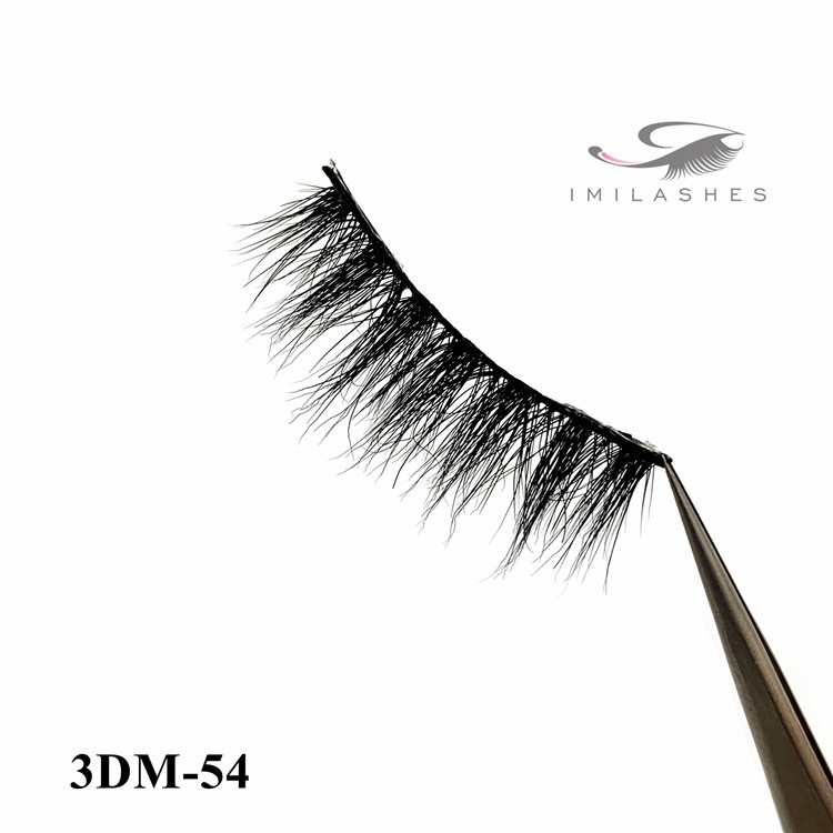 wholesale hand made real fluffy 3D mink eyelashes factory-L
