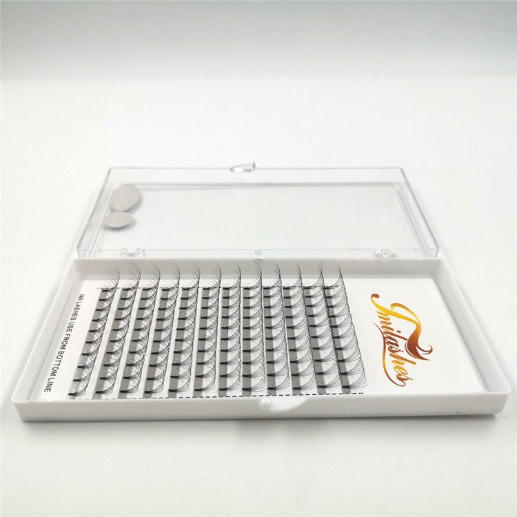 Heat bonded premium premade fans eyelash extensions-L