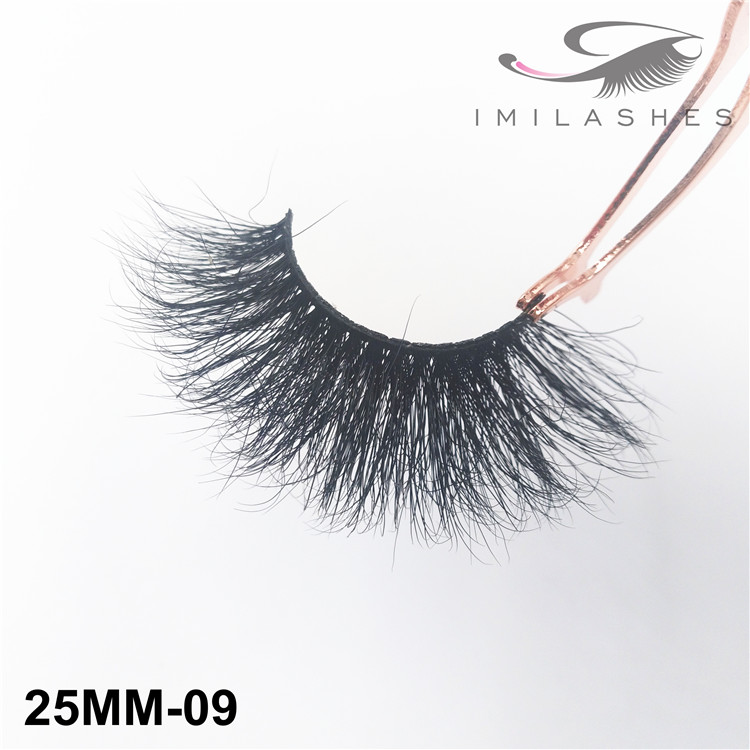 Perfect 3D effect fluffy 25mm eyelashes factory-V