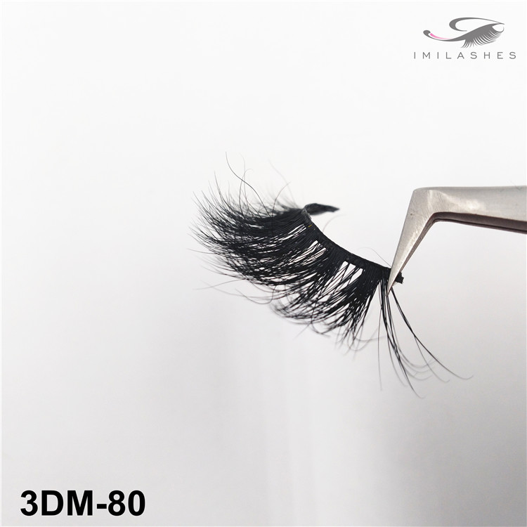 Dramatic cross natural look mink false eyelashes wholesale-V