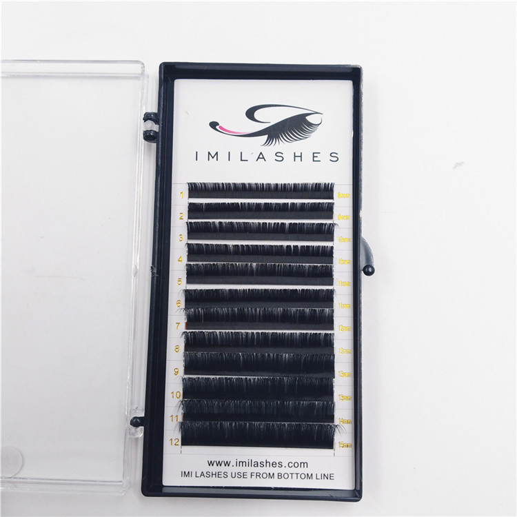 Soft 0.05mm DD curl 8-15mm mix length volume lashes wholesale-V