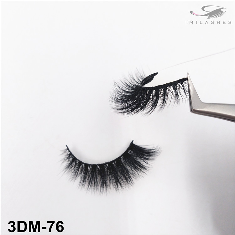 Real mink fur lashes natural easy to apply lashes wholesale-V