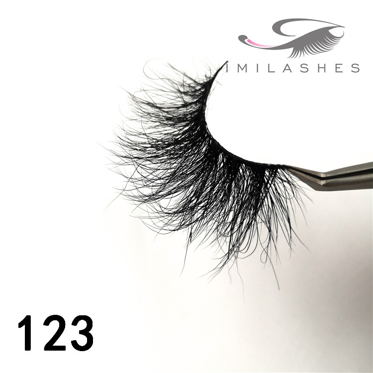 25mm long fluffy real mink lashes factory - A
