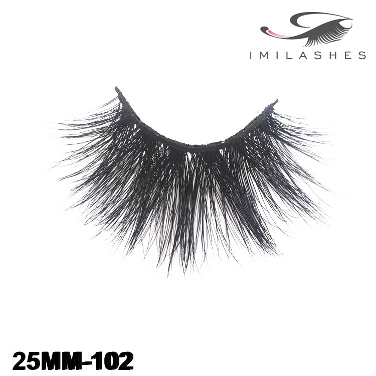 Wholesale handmade 25mm mink lashes-V