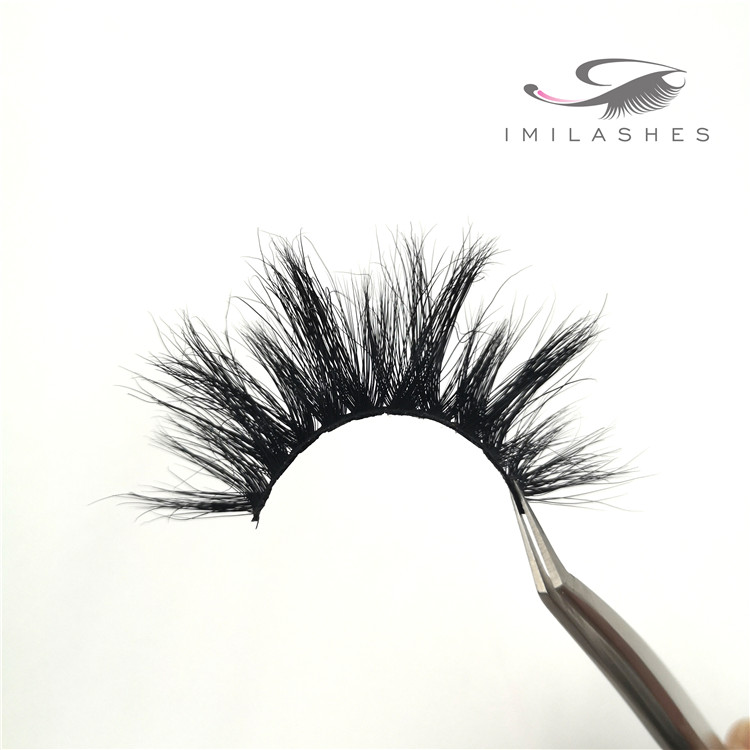 Wholesale 25mm long real mink lashes lashes factory - A