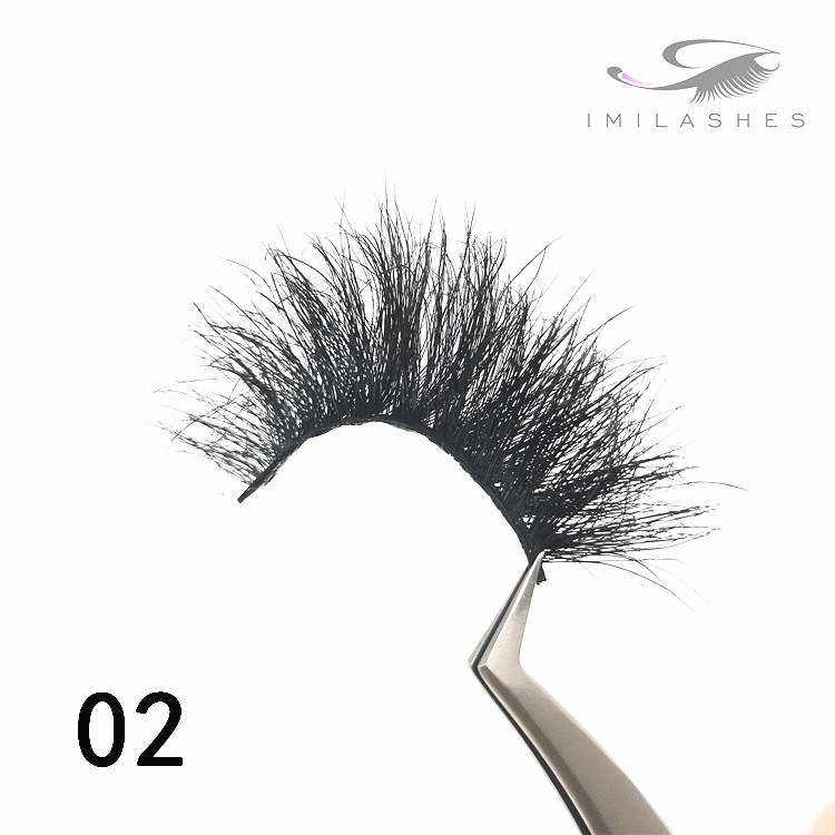 Wholesale 25mm long real mink eyelashes manufacturer - A