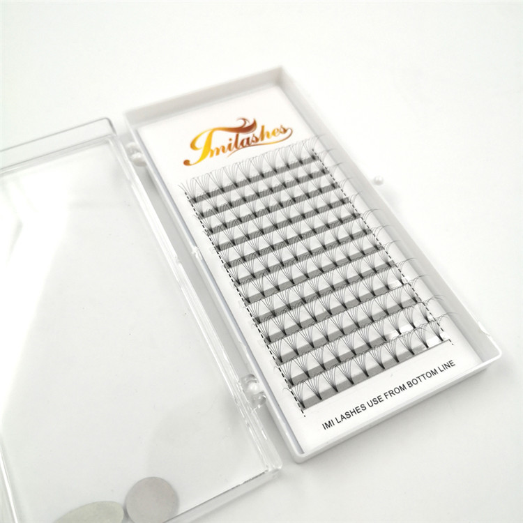 Manufacturer supply custom packaging for gorgeous premade volume eyelash extensions-L